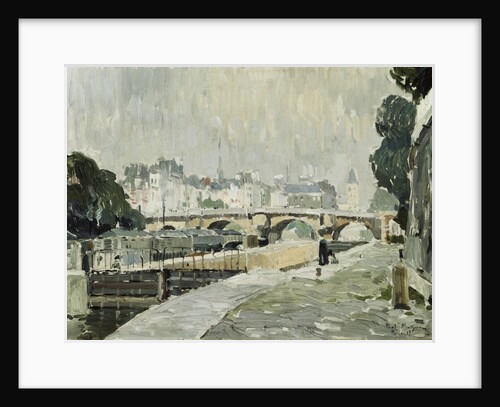 A View of the Seine, Paris by Paul Mathieu