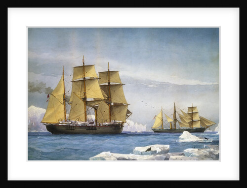 H.M.S. Alert and Discovery on the Arctic Expedition of 1865-1866 by William Frederick Mitchell