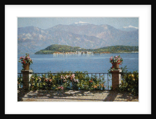 View of the Isola Bella, Italy by Angelo Morbelli