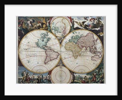Orbis Terrarum Nova et Accuratissima Tabula by Nicholas Visscher