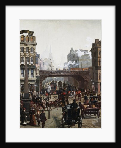Ludgate Hill, London, England by Wilhelm Trubner