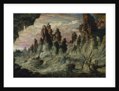 Shipwrecked Boats Battling the Storm by Gustave Dore