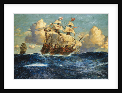 The English Fleet at Sea by Charles Dixon