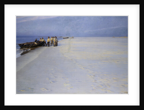 Fishermen on the Beach at Skagen, Denmark by Peder Severin Kroyer