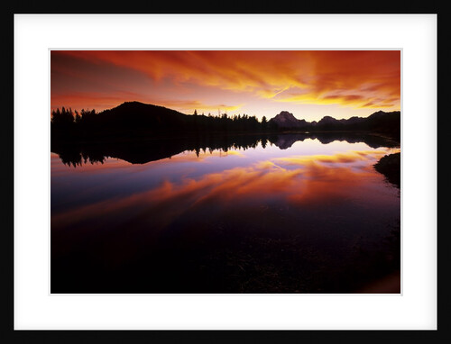 Sunset in the Teton Range by Anonymous