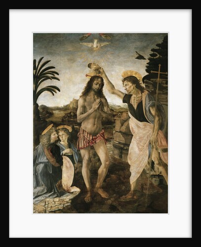 Baptism of Christ by Andrea del Verrocchio and Leonardo da Vinci by Anonymous
