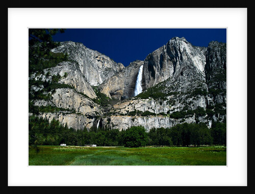 Waterfall and Valley at Yosemite by Anonymous