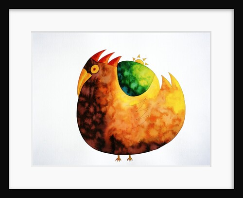 Rooster in the morning by Anonymous