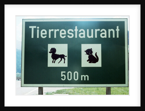 Pet Restaurant Ahead by Anonymous