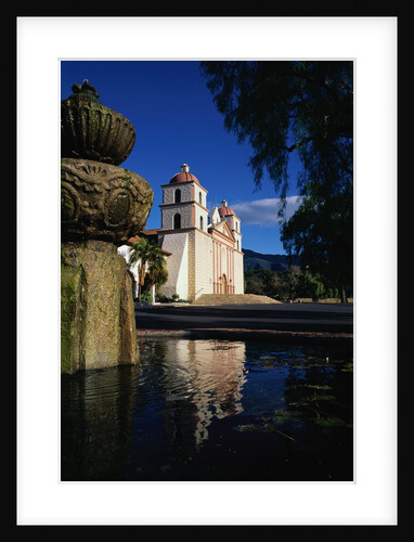 Fountain Outside Santa Barbara Mission Church by Anonymous