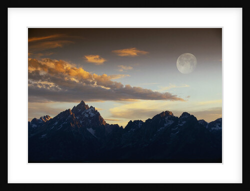 Sunset over Teton Range by Anonymous