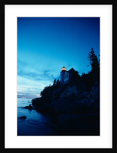 Lighthouse at Dusk by Anonymous