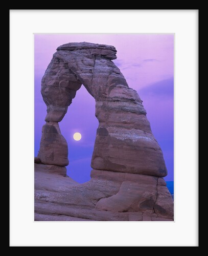 Moon Framed by the Delicate Arch by Anonymous