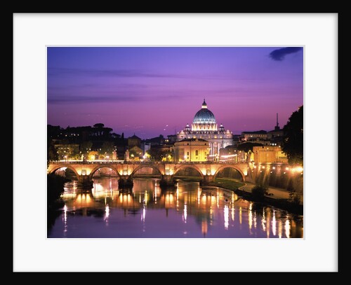 Sant'Angelo Bridge over Tiber River by Anonymous