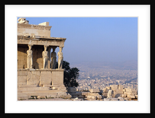 Carytids of Acropolis Overlooking Athens by Anonymous