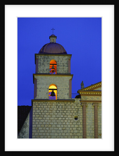Bell Tower of the Santa Barbara Mission Church by Anonymous