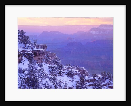 Sunset and Storm Clouds Above Grand Canyon by Anonymous