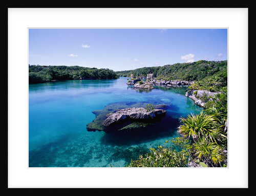 Lagoon at Xel Ha National Park in Mexico by Anonymous