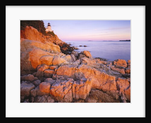 Bass Harbor Head Lighthouse at Sunset by Anonymous