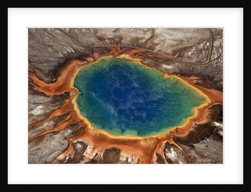 Steaming Blue Hot Spring by Anonymous