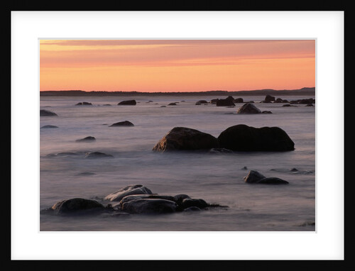 Erratics at Sunset by Anonymous