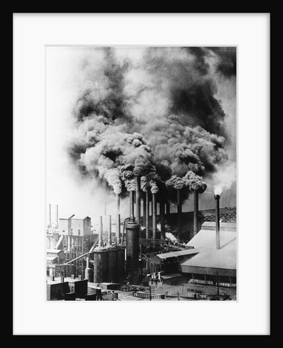 Smokestacks Polluting Pittsburgh by Anonymous