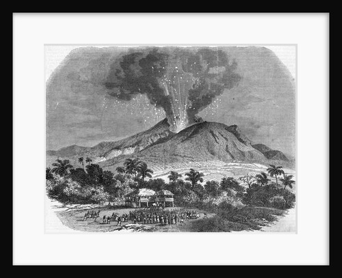 Eruption of Mount Pelee, in the Island of Martinique Engraving by Anonymous