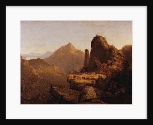 Scene from "The Last of the Mohicans" (Cora Kneeling at the Feet of Tamenund) by Thomas Cole