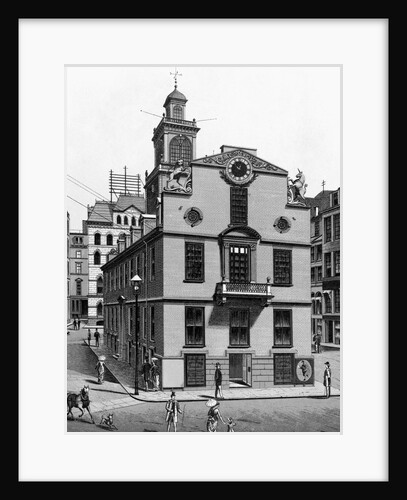 Illustration of Old State House in Boston by Anonymous