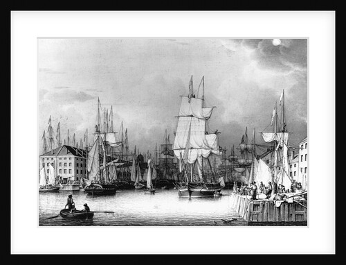Ships in Boston Harbor by Robert Salmon