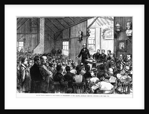 Emerson Lecturing in Concord by Anonymous