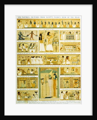 Pictures of the Ani Papyrus by Anonymous