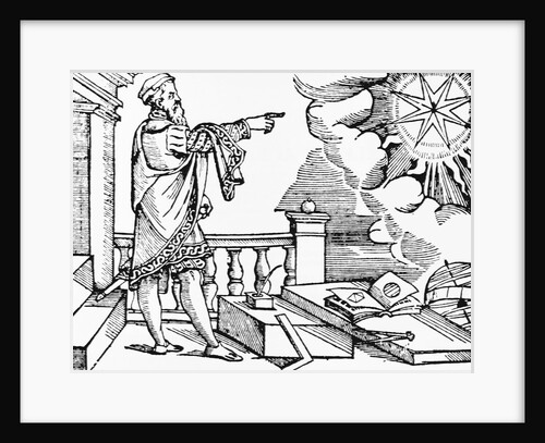 Princely astronomer. Woodcut (BPA #193, pg.18) by Anonymous