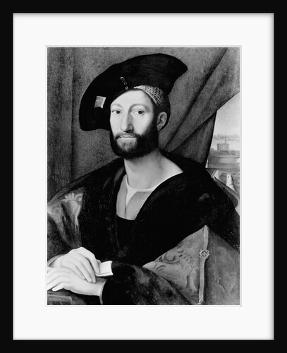 Lorenzo de Medici 1/2 lgth photo . painting by Raphael