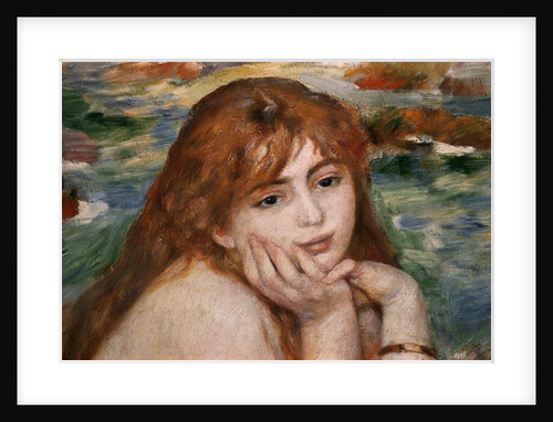 Detail of Female Figure's Head from Seated Bather by Pierre-Auguste Renoir