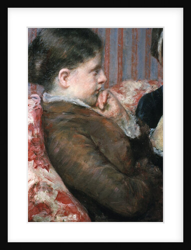 Detail Showing Profile of Woman from A Cup of Tea by Mary Cassatt