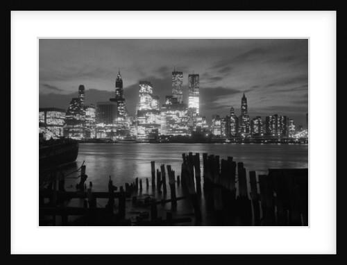 View of Manhattan Skyline from Brooklyn by Anonymous