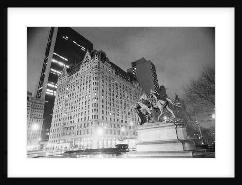 Exterior View Of The Plaza Hotel by Anonymous