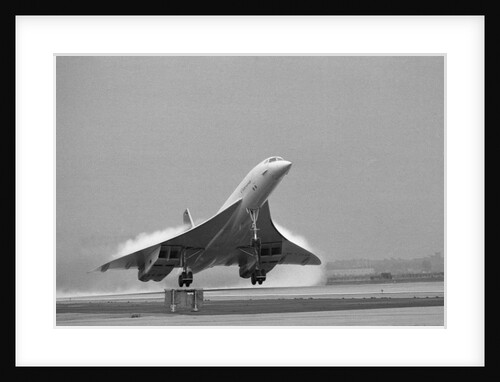 Concorde On First Takeoff From New York by Anonymous