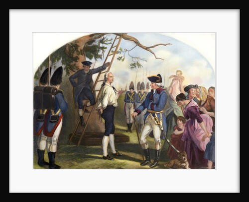 Nathan Hale Led to His Execution Illustration by Anonymous