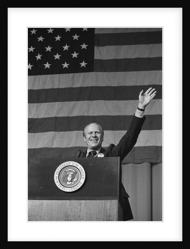 Gerald Ford At Podium by Anonymous