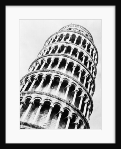 Leaning Tower of Pisa from Below by Anonymous