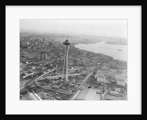 Aerial View of Seattle and Space Needle, 1962 by Anonymous