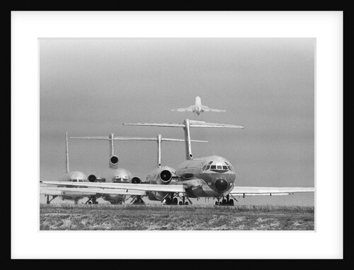 Jets Lined Up for Takeoff at Hartsfield International Airport by Anonymous