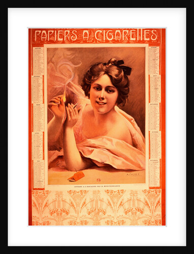 Publicity Calendar For Cigarette Papers by Anonymous