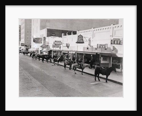 Horses Parked At Parking Meters by Anonymous