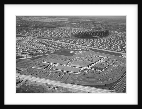 Aerial Town View, Shopping Center, Etc by Anonymous