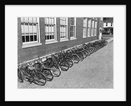 Bikes On Bike Rack by Anonymous