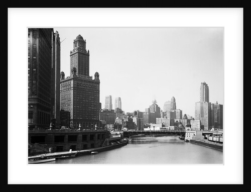 Chicago Skyline and River by Anonymous