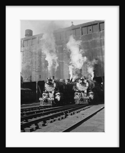 Locomotives Taking on Coal in Coal Docks in Philadelphia by Anonymous